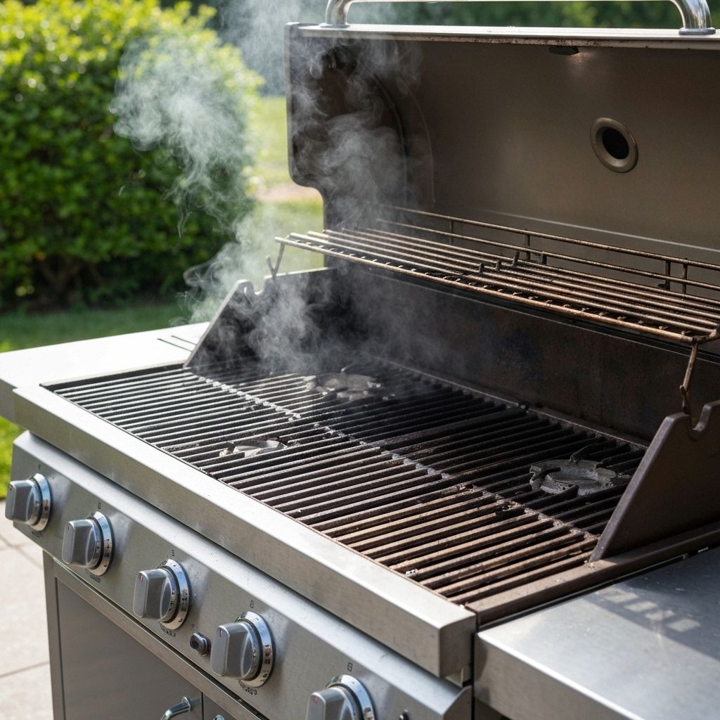 Clean grill after professional cleaning